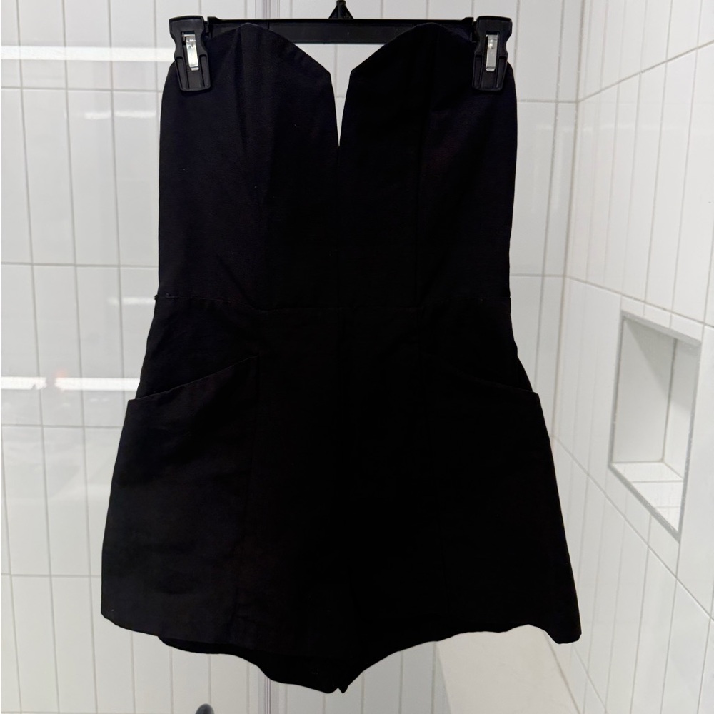 H&M Elegant Black Strapless Outfit - Picture 2 of 4